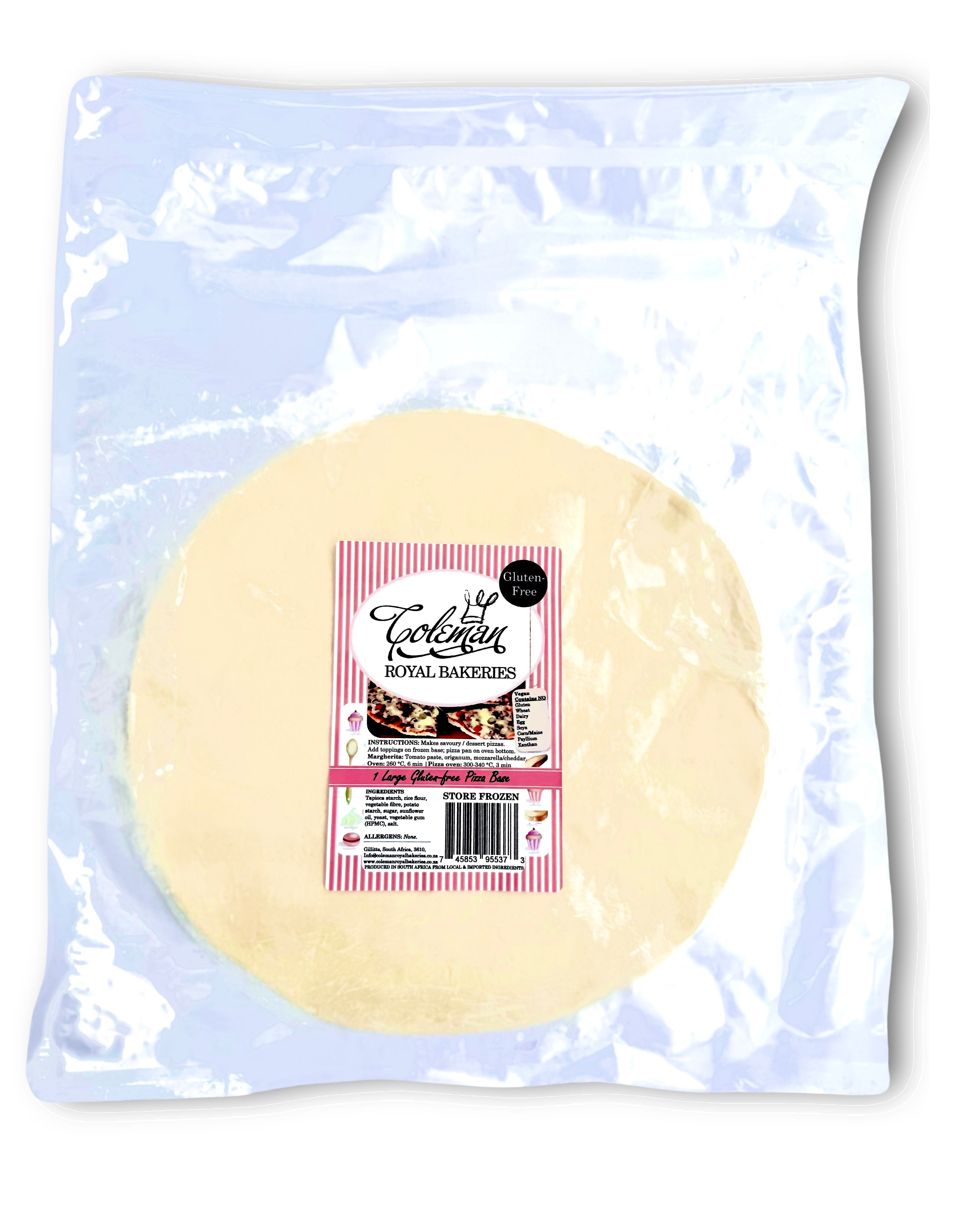 Gluten free Pizza Base, 1 large frozen