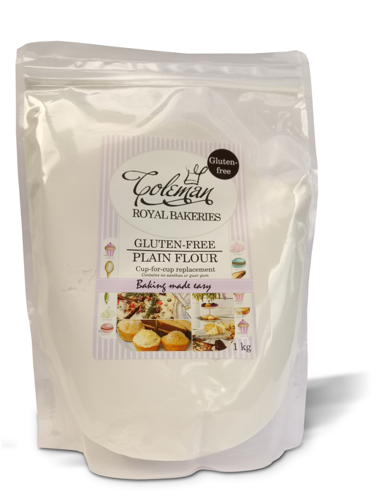 Coleman Royal Bakeries: Gluten-free Plain Flour 1 kg. Certified gluten-free flour