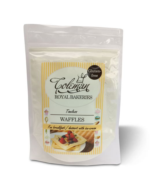 Coleman Royal Bakeries: Timeless Waffles, Certified gluten-free premix.