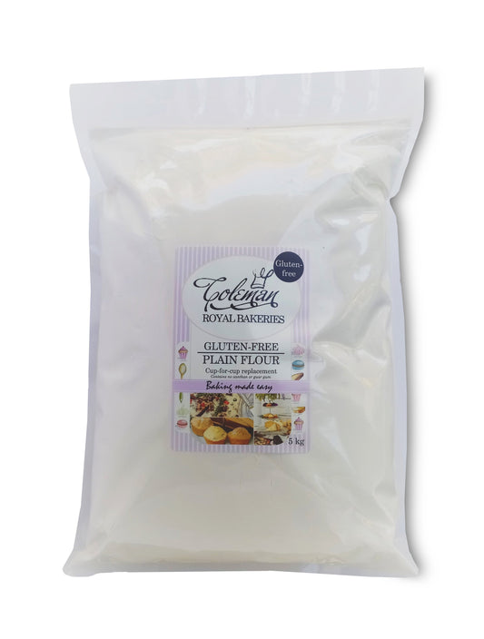 Coleman Royal Bakeries: Gluten-free Plain Flour 5 kg. Certified gluten-free flour.